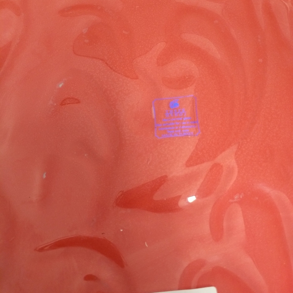 Three Hands Decorative Painted Glass Platter 11.5" - Picture 5 of 15